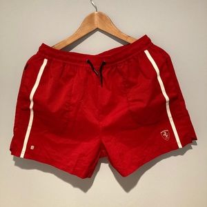 Ferrari Red Swimming Trunks (Official Ferrari Apparel) Size M